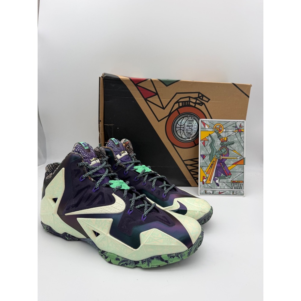 Nike LeBron 11 All Star Gumbo League Cashmere Orange Abyss 647780-735 Mens 11